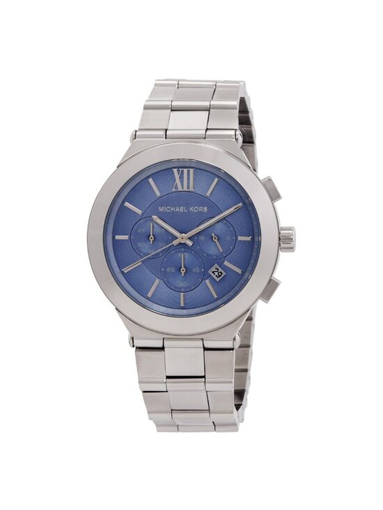 NWT Michael Kors Oversized Billie Chronograph Quartz Blue Dial Men\'s Watch